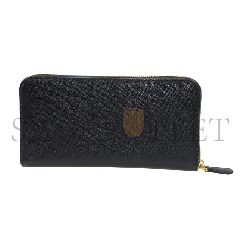 PRADA LEATHER ZIP WALLET 1M0506 (19*11*2cm)